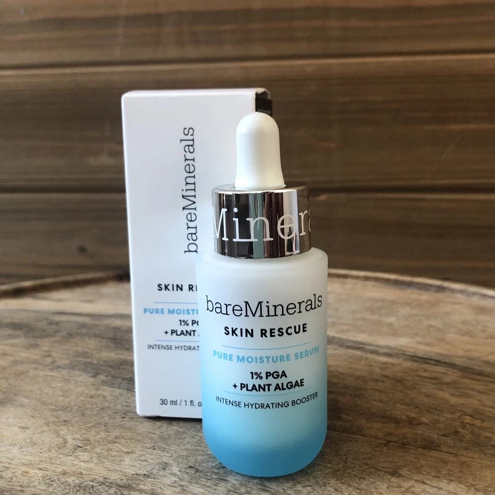 BAREMINERALS Skin Rescue Fresh Potent Pure Moisture Serum 1oz -30mL NEW - Picture 2 of 4